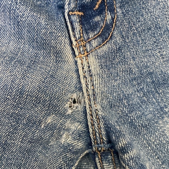 MOTHER The Rascal Ankle Fray in Bonfire Lighting Size 26 flawed see pic - Picture 15 of 16